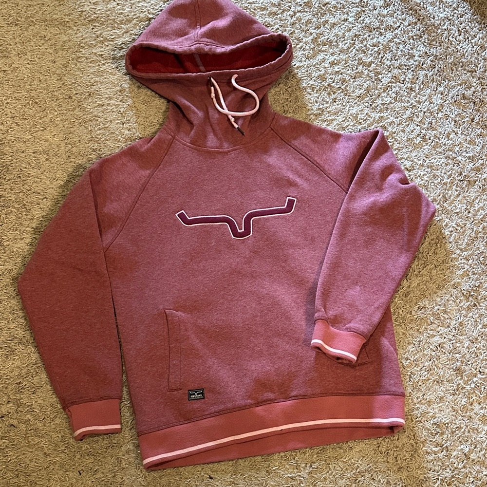 Kimes Ranch Ladies Two Scoops Red Berry Sweatshirt Hoodie 2SCOOP-RED - Picture 2 of 6